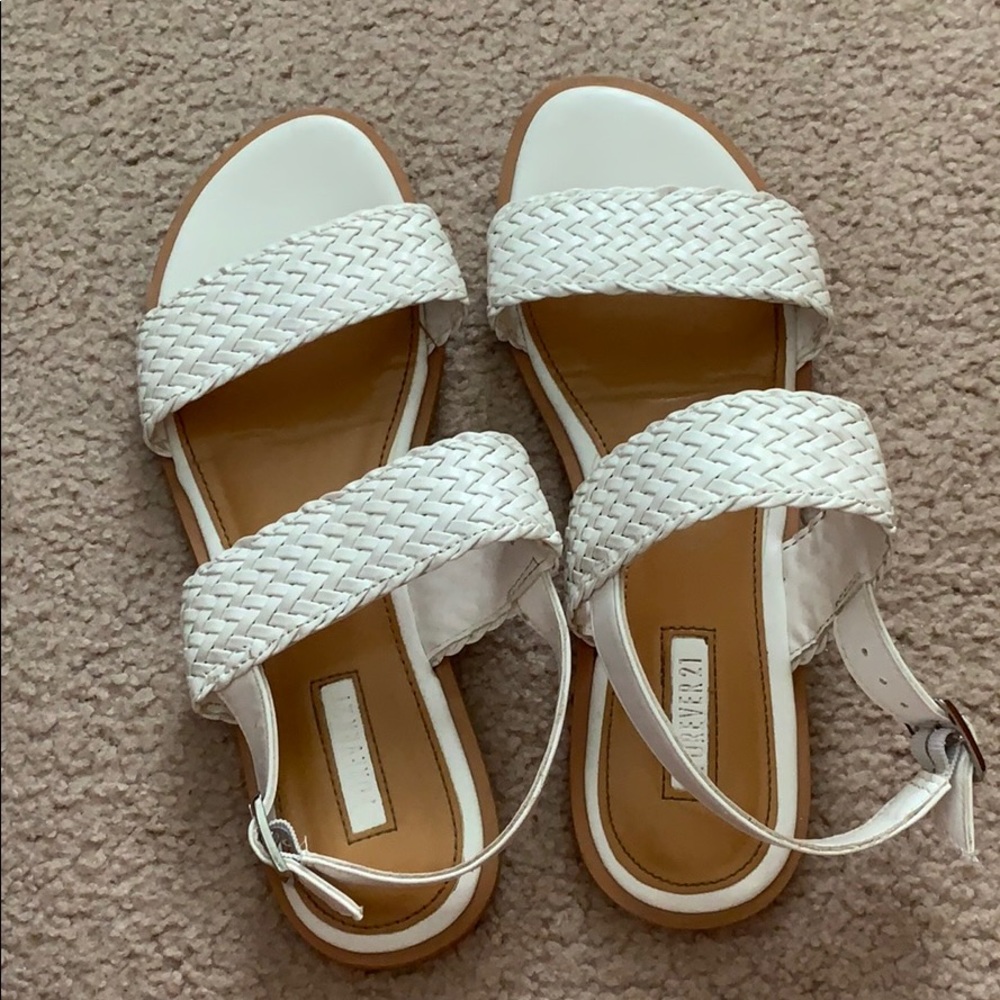 Forever 21 White Sandals